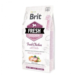 Hrana uscata pentru caini Brit Fresh, Junior, Pui si cartofi, 2.5kg