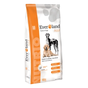 Hrana uscata pentru caini, Everland Nutrio Dog Adult, Medium-Large 15 kg