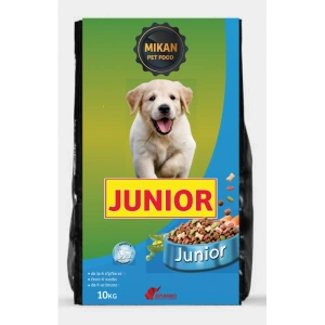 Hrana uscata pentru caini Mikan, Junior, 10 kg