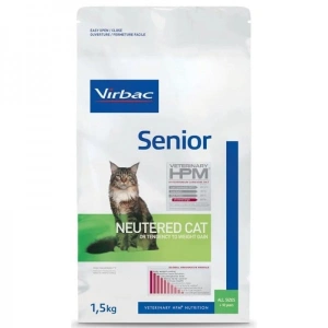 Hrana uscata pentru pisici, Virbac HPM Senior Neutred 1.5 kg