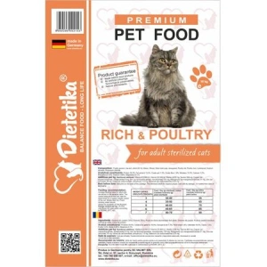 Hrana Uscata Pisici Sterilizate Dietetika Pui 10 kg