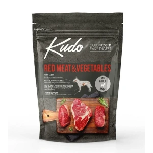 Kudo Adult Mini - Hrana uscata, presata la rece - Carne rosie si Legume - 3kg