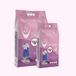 Nisip Igienic Pentru Pisici, Vancat Baby Powder Compact 5 Kg - Img 2