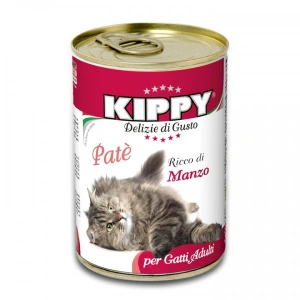 Pate Kippy cat, cu vita, 400g