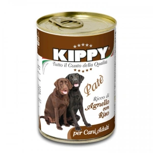 Pate Kippy dog, cu miel si orez, 400g