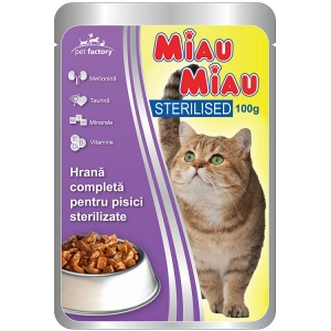 Pliculete MIAU MIAU Sterilised 24x100g