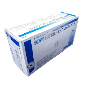 Set 200 bucati Manusi de examinare din nitril soft, nepudrate, albe, marimea S