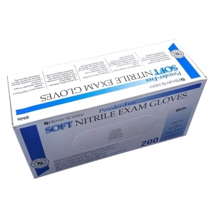 Set 200 bucati Manusi de examinare din nitril soft, nepudrate, albe, marimea S - Img 2
