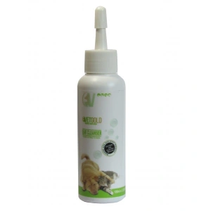 Solutie otica pentru igiena auriculara, Vetgold, pentru caini si pisici, pe baza de extracte de plante, 100 ml