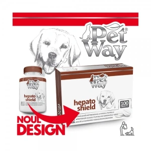 Supliment nutritiv pentru caini PetWay Hepato Shield, 100 tablete - Img 2