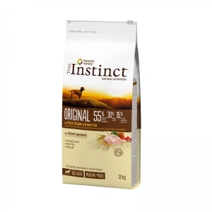 True Instinct Dog Original, Medium-Maxi Adult cu Pui, 12 kg