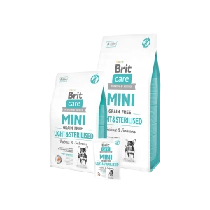 Brit Care Mini Grain Free Light & Sterilised, 7 kg + 2 kg
