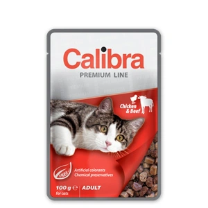 Calibra Cat Pouch Premium Chicken and Beef 100 g