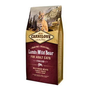 Carnilove Lamb and Wild Boar Cats Sterilised 6 kg