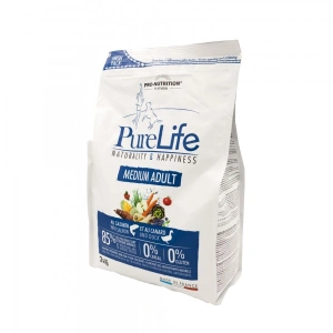 Flatazor Pure Life Medium Adult cu somon si carne de rata, 2 kg