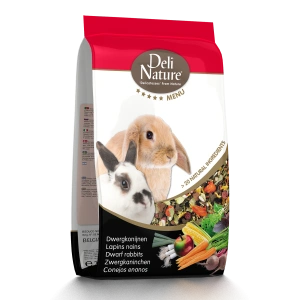 Hrana completa pentru iepuri pitici, Deli Nature Menu 5 stars, 750 gr