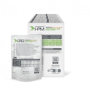 Hrana umeda pentru pisici sterilizate, Virbac HPM Neutred cu somon 12 plicuri x 85 gr - Img 3