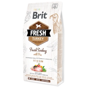 Hrana uscata pentru caini Brit Fresh, Curcan si mazare, 2.5kg