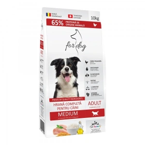 Hrana uscata pentru caini For Dog, Adult Medium, 10 Kg