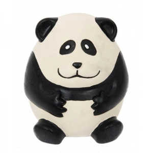 Jucarie Panda din latex 8 cm Alb/Negru