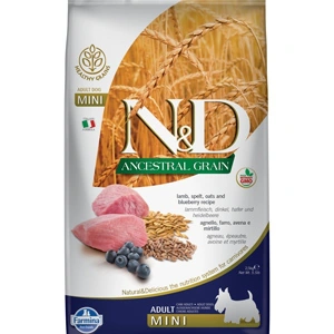 ND Dog Ancestral Grain Lamb, Spelt, Oats, and Blueberry Adult Mini 2.5 kg