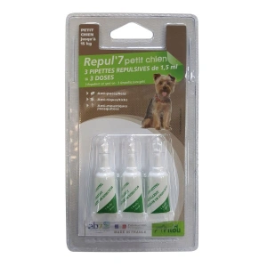 Pipeta antiparazitara PILOU pentru caine de talie mica 3 x 1.5ml