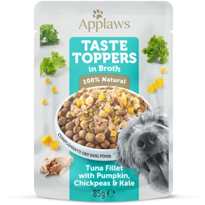 Applaws Dog Toppers, Ton si Legume in supa, plic 85 g