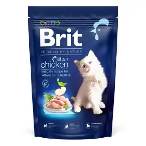 Brit Premium by Nature Cat Kitten Chicken 8 kg + 1.5 kg cadou - Img 2