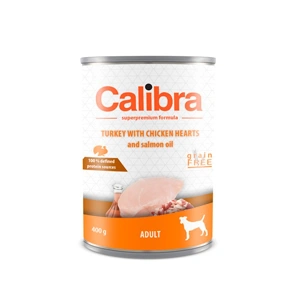 Calibra Dog Adult Inimi Curcan si Pui 400 g