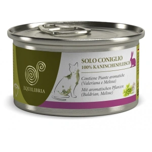 Conserva EQUILIBRIA Cat - 100% carne de IEPURE - 85 gr