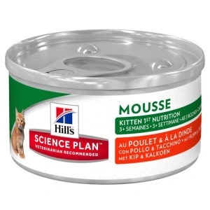 Conserva Hill's SP Feline Kitten Mousse Pui si Curcan, 82 g - Img 3