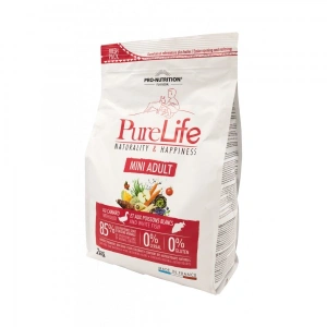 Flatazor Pure Life Mini Adult cu carne de rata si peste alb, 2 kg