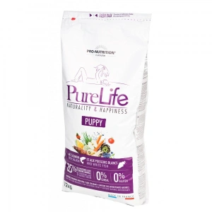 Flatazor Pure Life Puppy cu somon si peste alb,12 kg