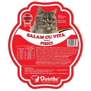 Hrana pentru pisici Dietetika, salam cu vita, 500 gr - Img 2