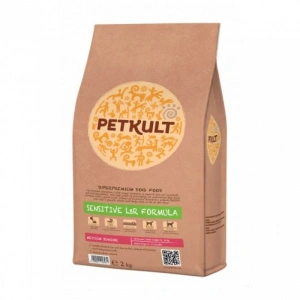 Hrana Uscata Caini Petkult Sensitive Medium Junior Miel Orez 2 kg