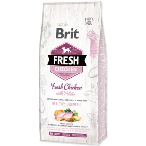 Hrana uscata pentru caini Brit Fresh, Junior, Pui si cartofi, 12kg