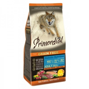 Hrana uscata pentru caini Primordial Grain Free Pastrav Rata 12 kg