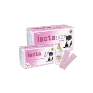 Lapte maternizat instant, pentru pisici, Lacta Diet Kitten, cutie 40 plicuri x 7.5 gr