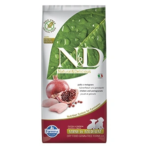 ND Dog GF Chicken and Pomegranate Mini and Medium Puppy 12 kg