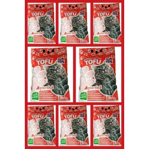 Pachet 8 x Nisip pentru pisici Mon Petit Ami Tofu PIERSICA 5L - Img 2