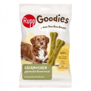Recompense pentru caini, Rupp, oase presate, din piele de vita, 3 buc, 200 gr