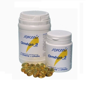 Supliment complementar pentru caini si pisici, Sofcanis Omega 3, 50 capsule