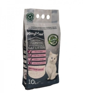 Asternut Igienic Premium KittyMax Baby Powder pentru Pisici 10 L