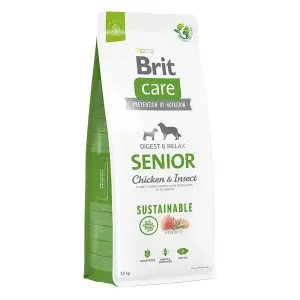 Brit Care Dog Sustainable Senior, Chicken & Insect, 12 kg + 3 kg - Img 3