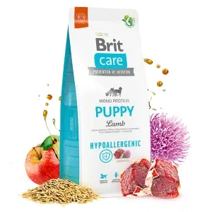 Brit Care Puppy Hypoallergenic All Breed Miel si Orez, 12 kg + 3 kg