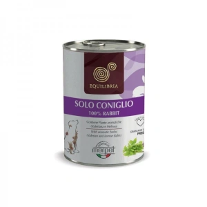Conserva EQUILIBRIA Dog - 100% carne de IEPURE - 410 gr