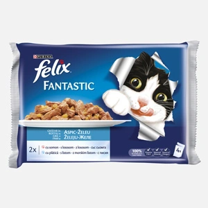 Felix fantastic multipack somon si platica 4 x 100 g