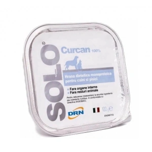 Hrana pentru caini si pisici, Solo, conserva monoproteica, carne de curcan, 100 g