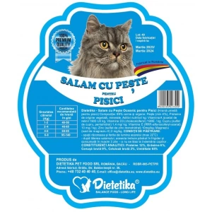 Hrana pentru pisici Dietetika, salam cu peste, 500 gr - Img 3