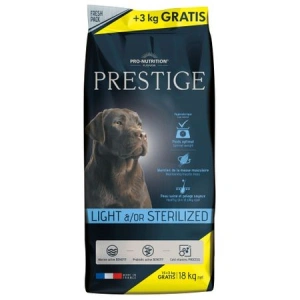 Hrana Uscata Caini Sterilizati Prestige Light Sterilizat 15+3 kg